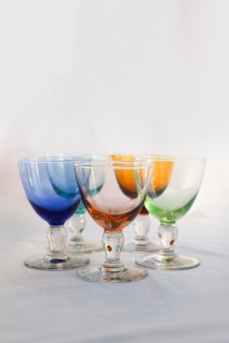 Multicolor Cordial Glasses